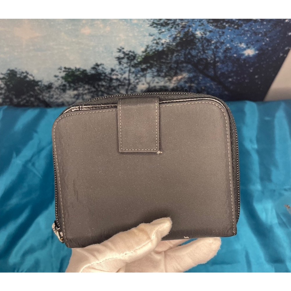 Prada Black Wallet Leather and Nylon VGUC - Picture 3 of 15